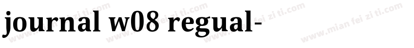 journal w08 regual字体转换